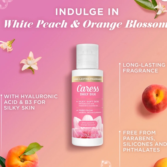 Caress Daily Silk Gift Set W/Bath Pouf & Coupon NIB - Picture 13 of 13